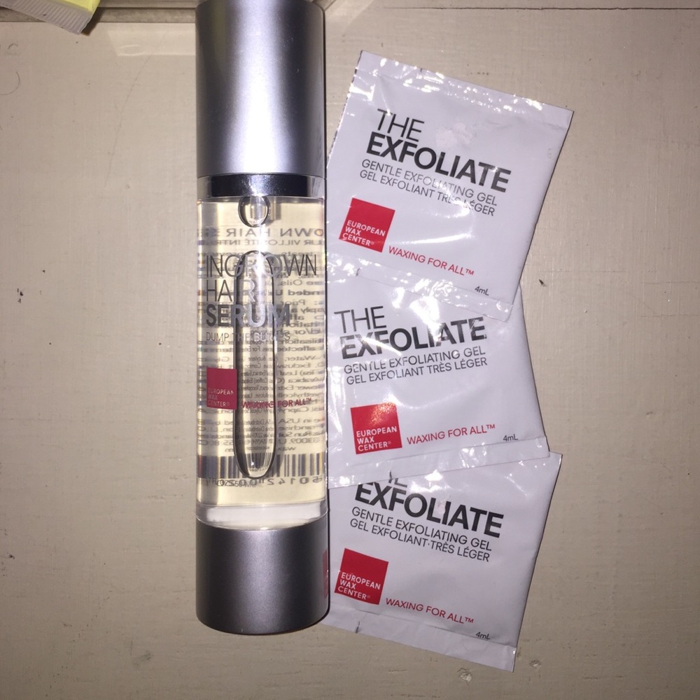European Wax Center ingrown serum & the exfoliate