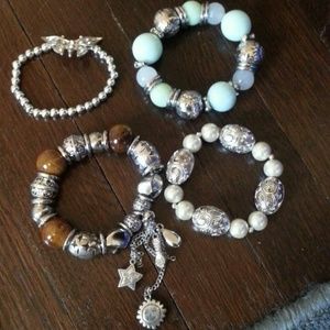 Assorted stretch beaded bracelets