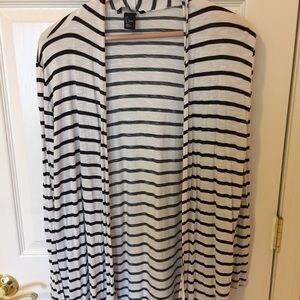 H&M knit striped cardigan sweater
