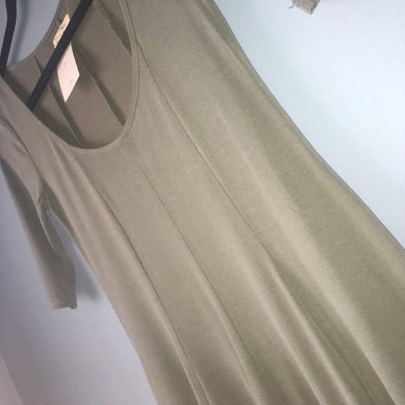 Green Skater Dress - Picture 2 of 4