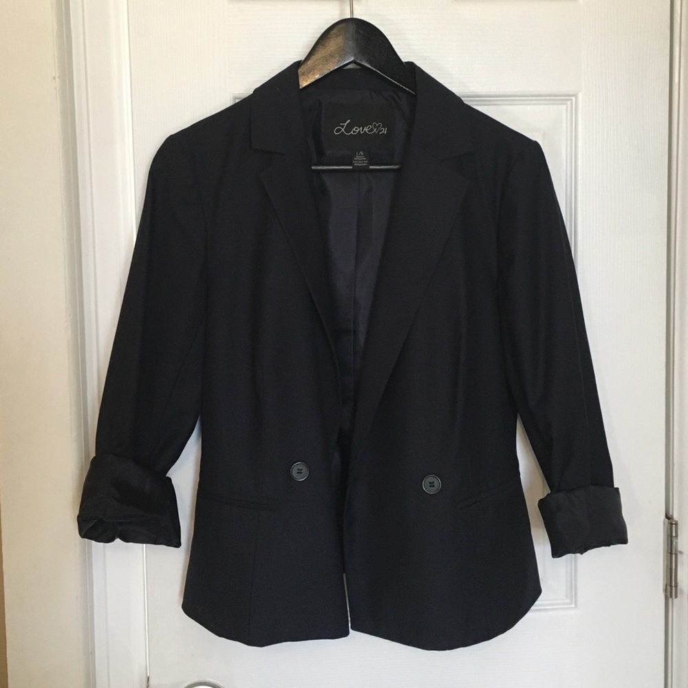 Navy L Blazer Forever 21