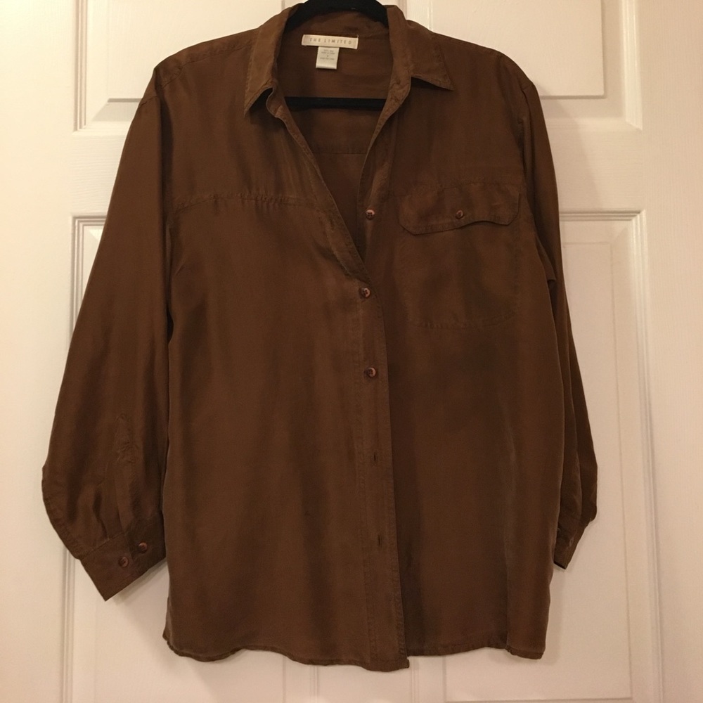 100% SILK 🐛 Button down shirt