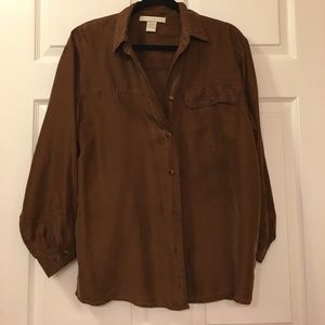 100% SILK 🐛 Button down shirt