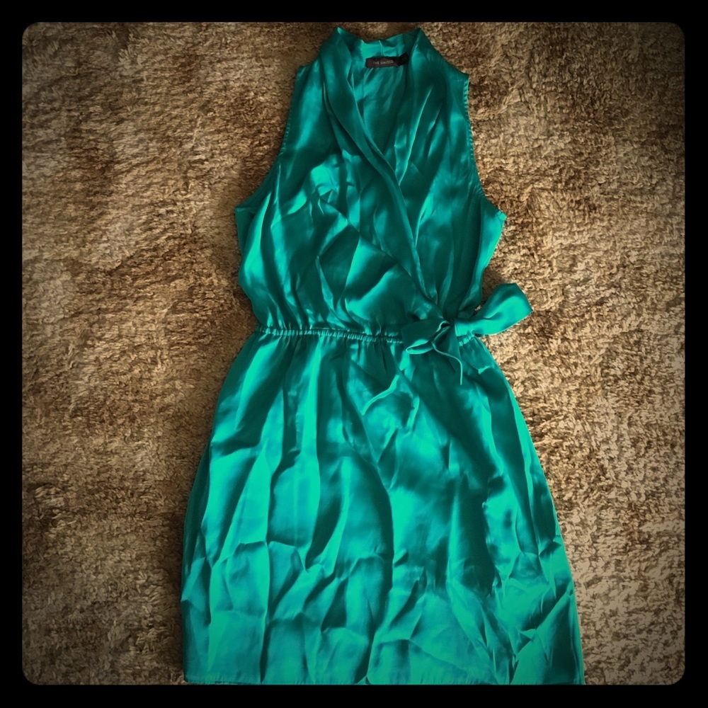The Limited Sleeveless Green Formal Dress