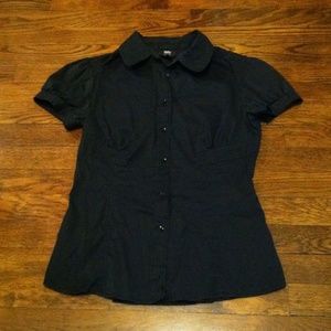 Mossimo Stretch Black Dress Shirt