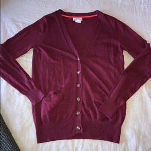 Burgundy Cardigan