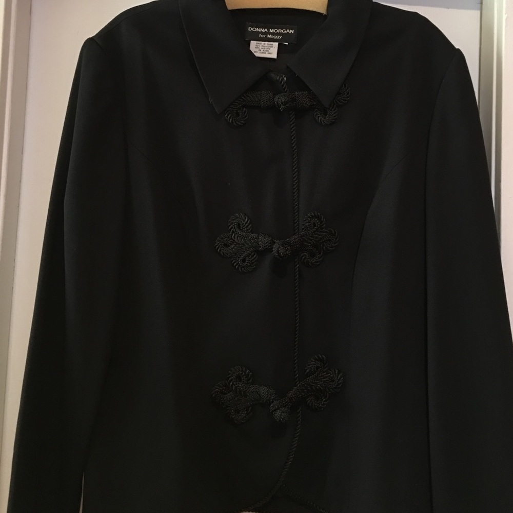 Asian influences evening jacket button and loop