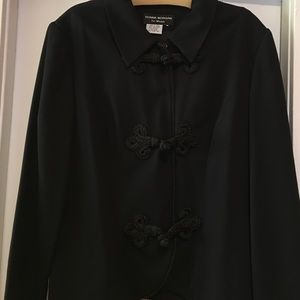 Asian influences evening jacket button and loop