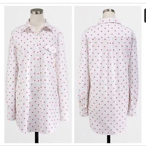 J Crew oxford polka dot tunic J Crew oxford polka dot tunic
