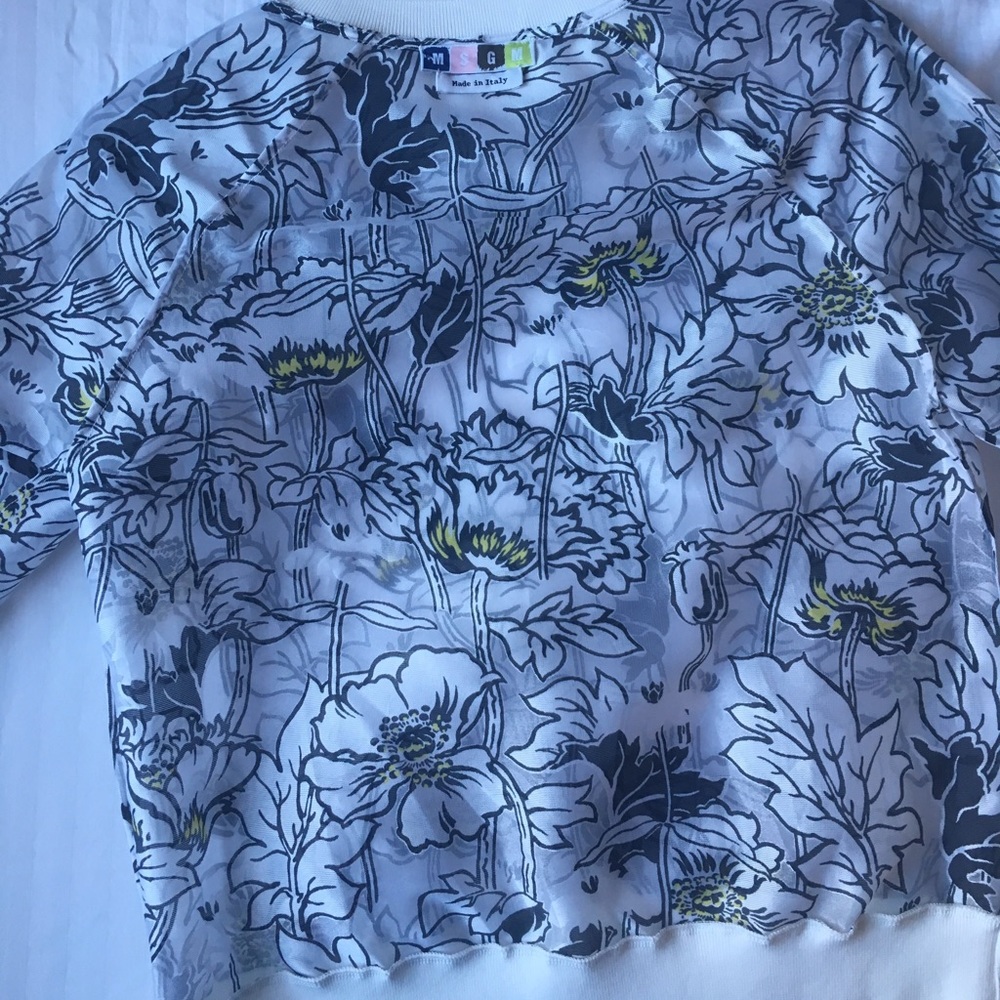 Sheer sunflower top