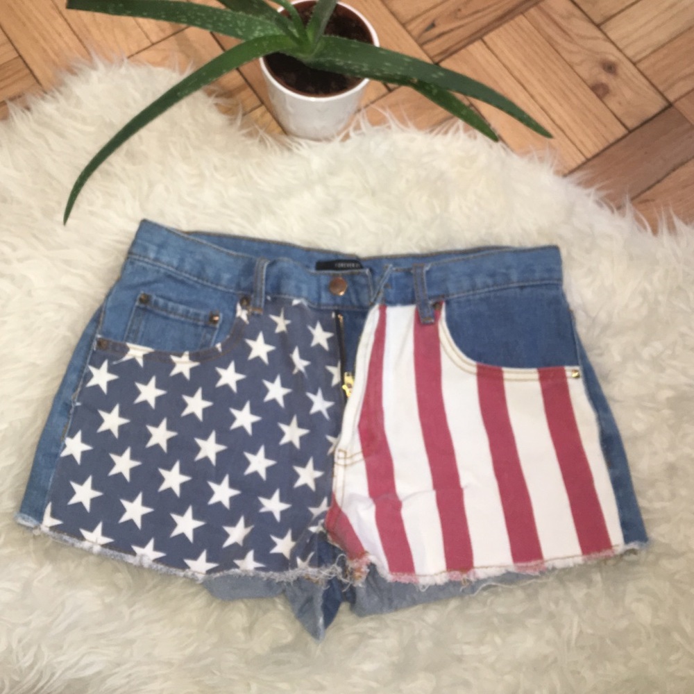 American Flag Cutoffs