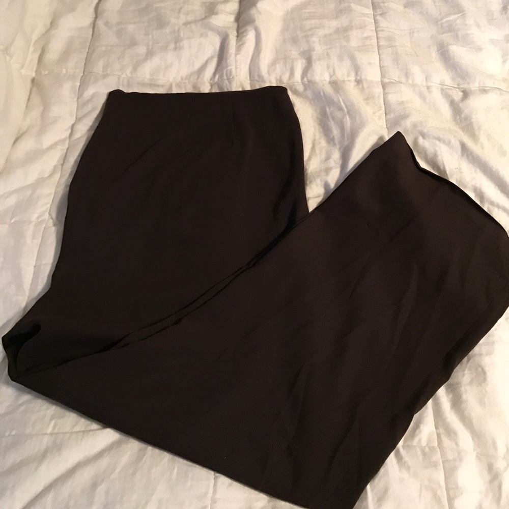 Worn once very nice brown dress slacks wide leg