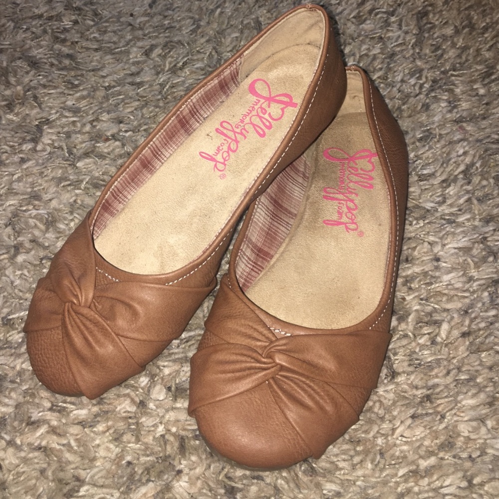 Memory Foam Tan Flats