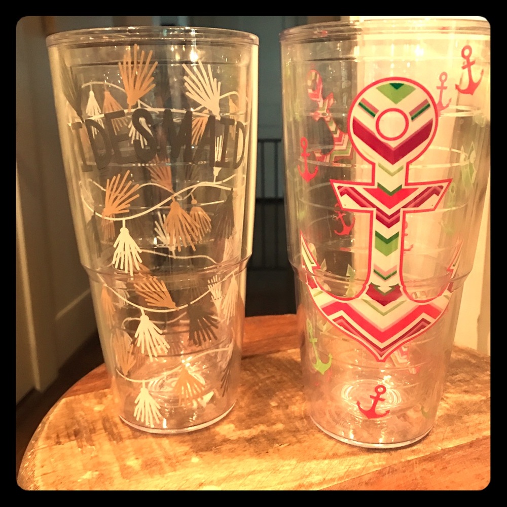 Two Tervis Tumblers used one time each!
