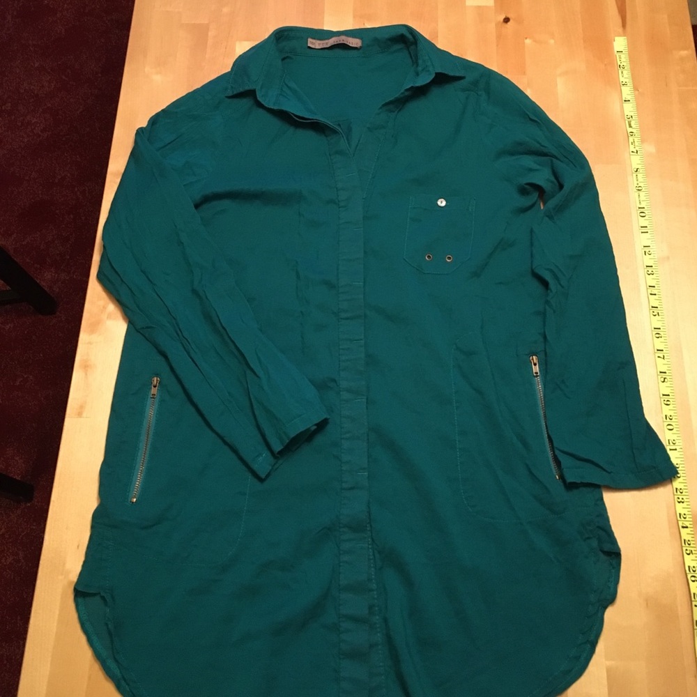 Zara basic green tunic