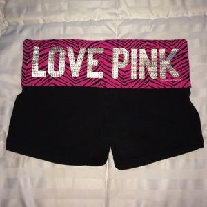 Victoria's Secret Pink yoga spandex shorts