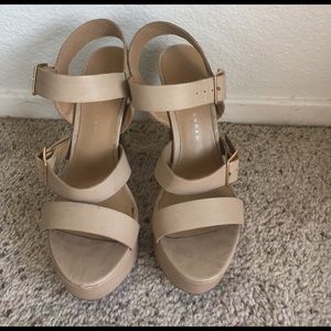 NUDE LC BY LAUREN CONRAD HEELS