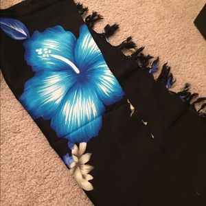 Black and blue sarong