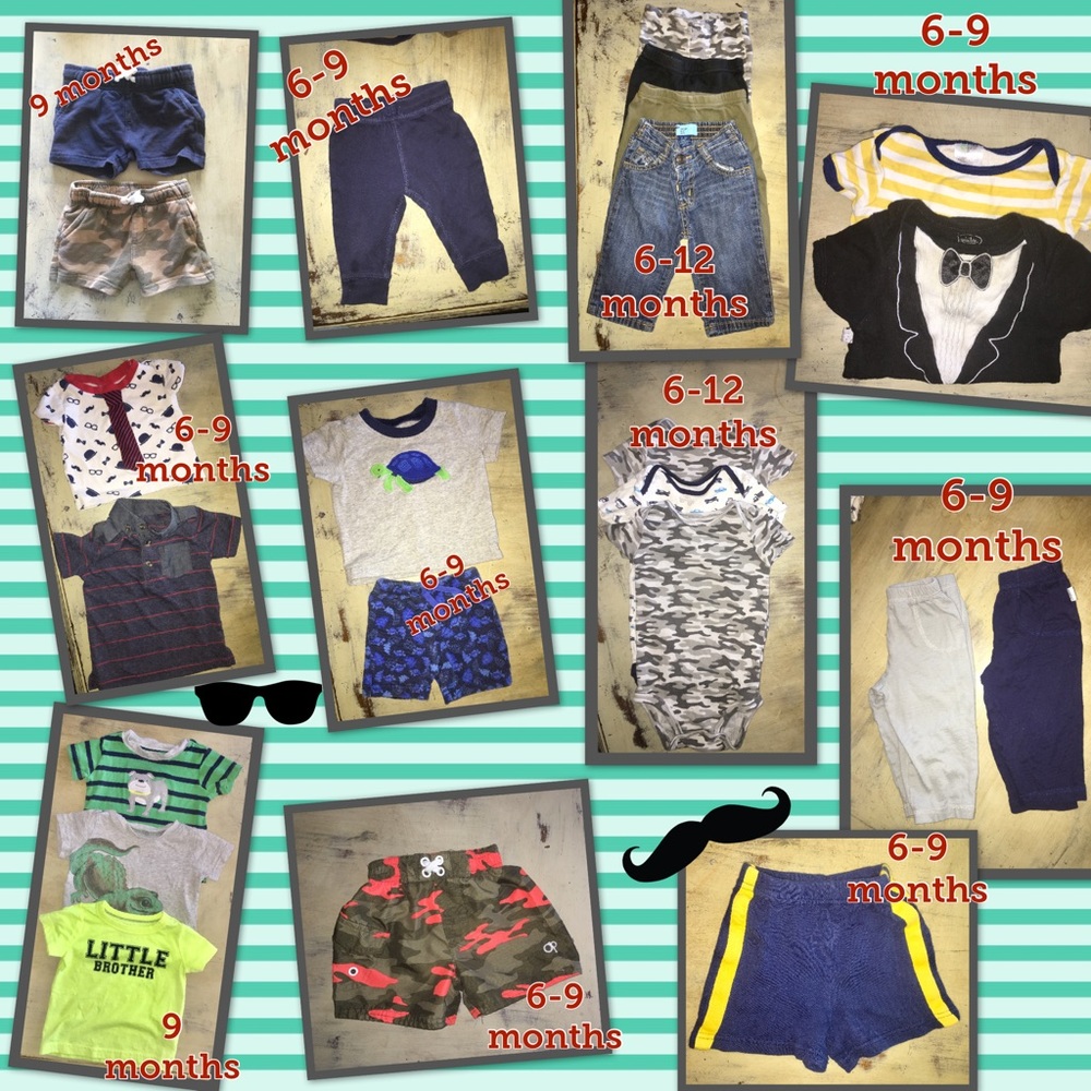 23 piece lot infant boy clothing 6-12M