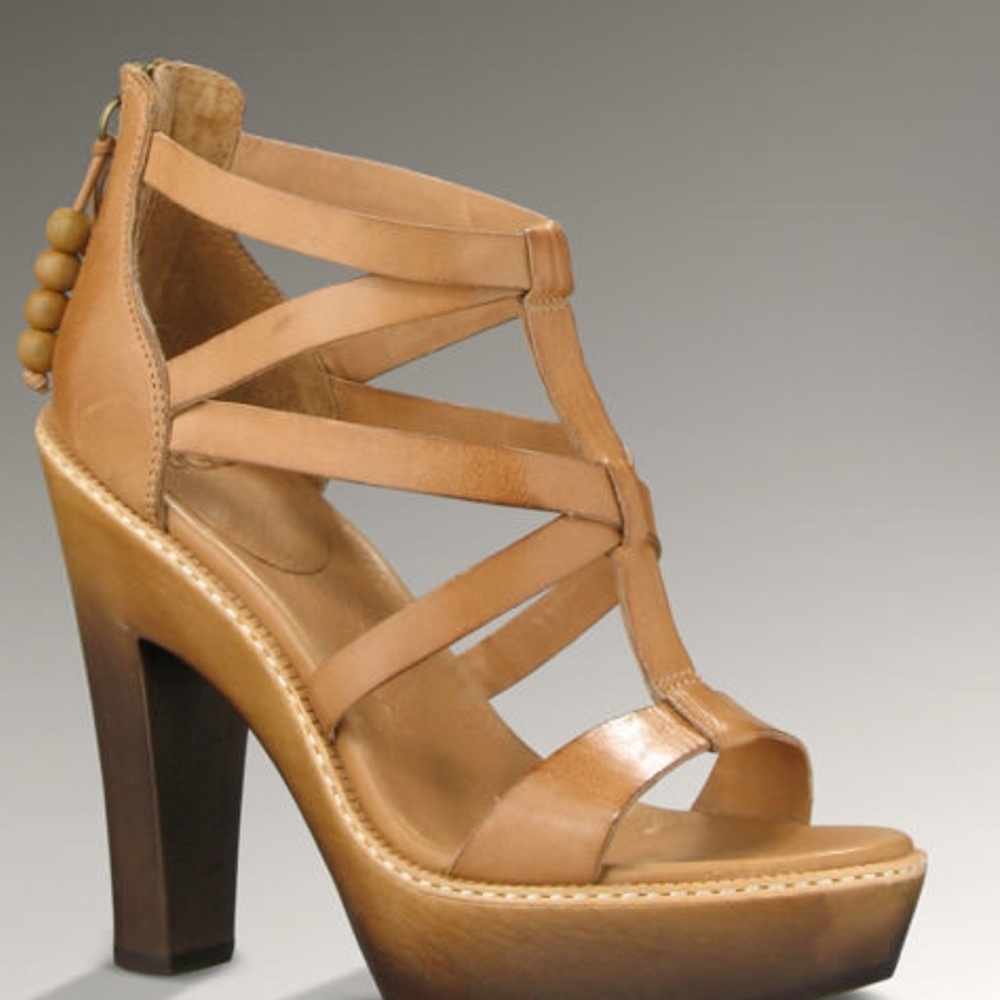 Ugg wooden platform sandals