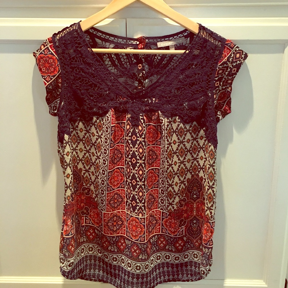 Paisley crocheted blouse