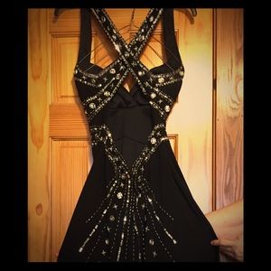 Detailed black Gown