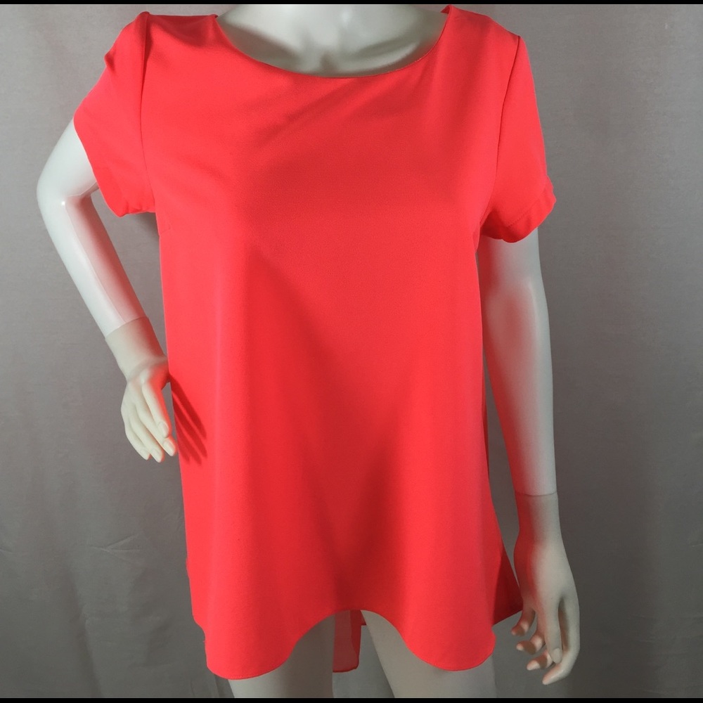 Umgee Size L Hi-lo pink Blouse