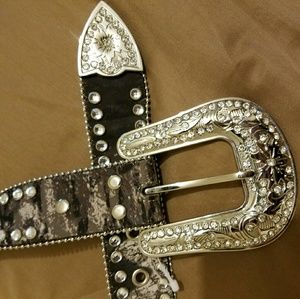 Blazin Roxx Mossy Oak Bling Belt
