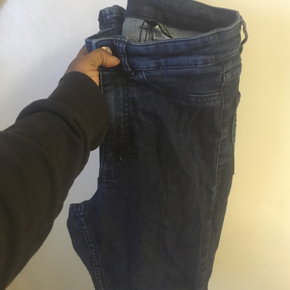 High waisted skinny jeans