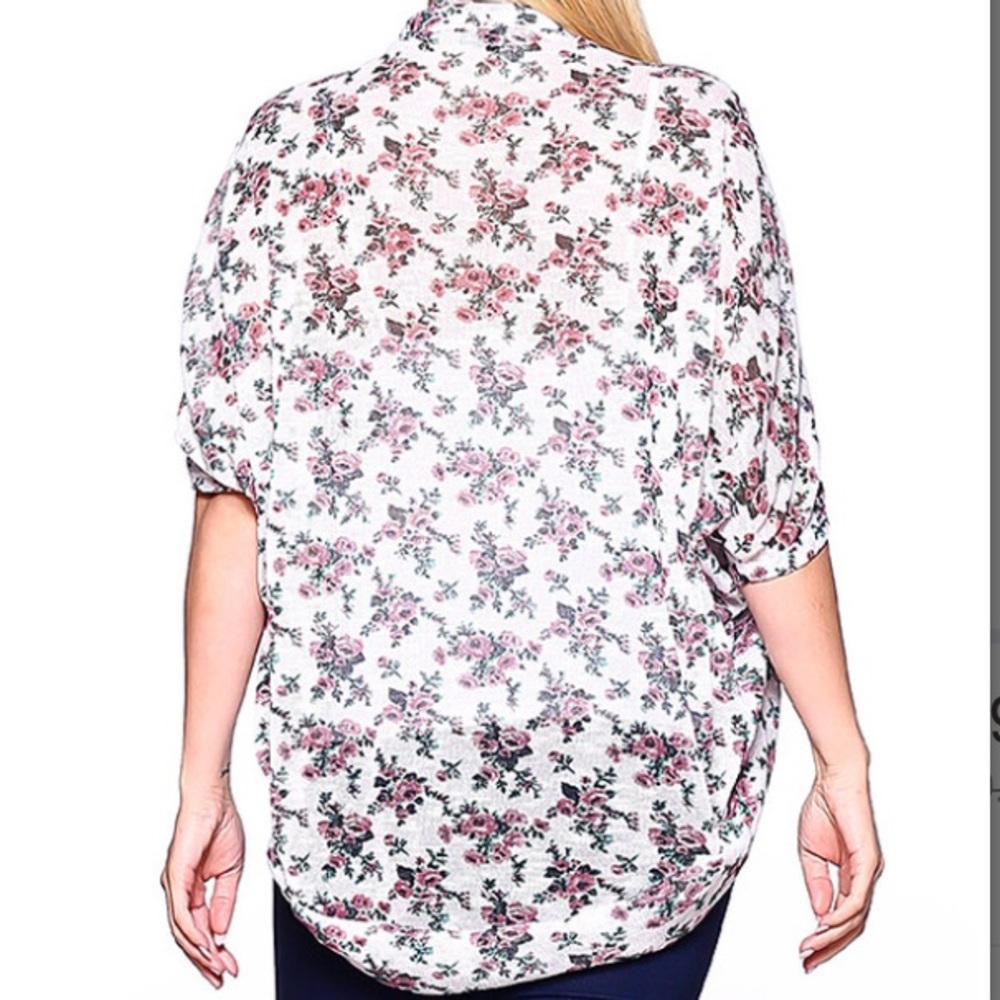 Floral open cardigan - Picture 3 of 4
