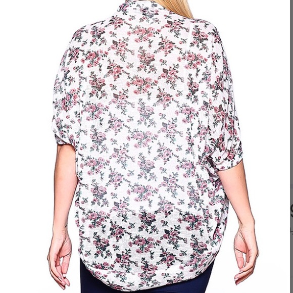 Floral open cardigan - Picture 3 of 4