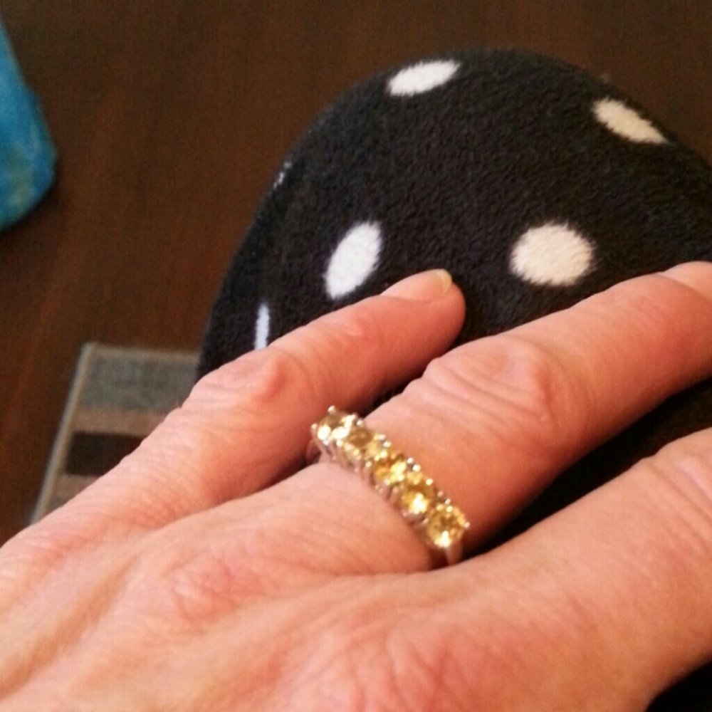 Beautiful  Nov. Citrine Sterling Silver 925 Ring