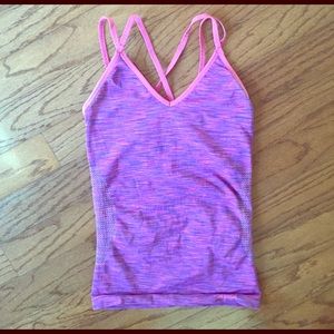 Avia workout tank top criss cross back S EUC