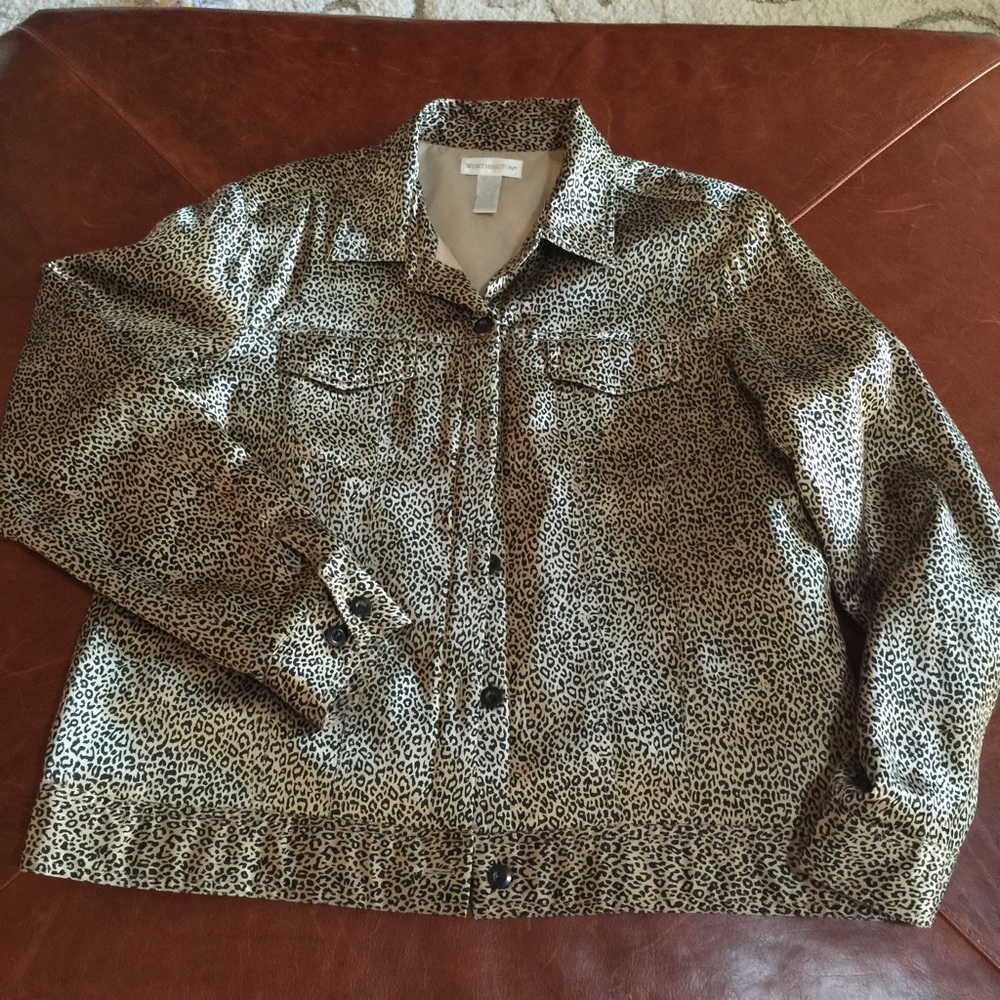 Worthington leopard print jacket