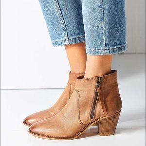 SOLD // NWT UO Brown Leather Booties