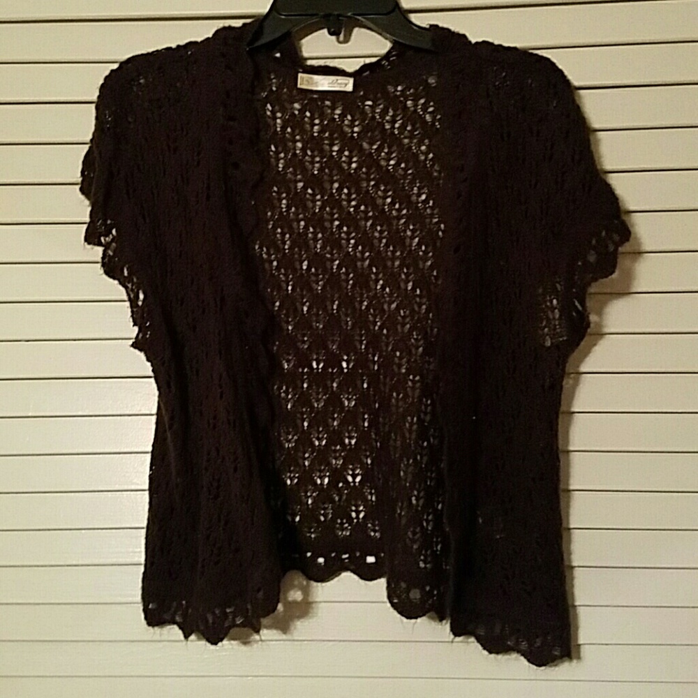 Make an offer - Chocolate brown knitted cartigan