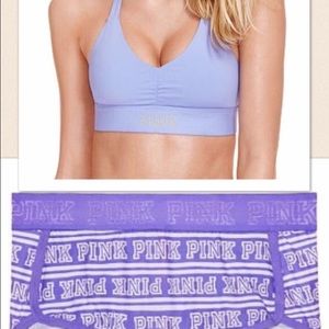 VS Pink Sportbra and Boyshort size Large