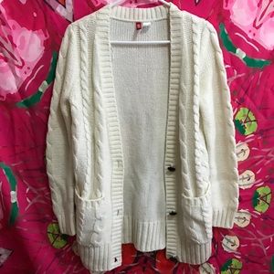 H&M cable knit cardigan