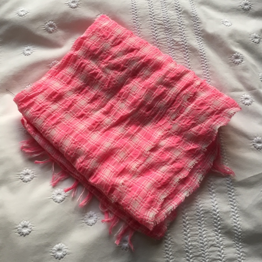 J crew pink scarf