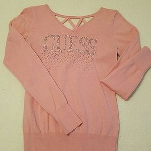 Guess pink sweater