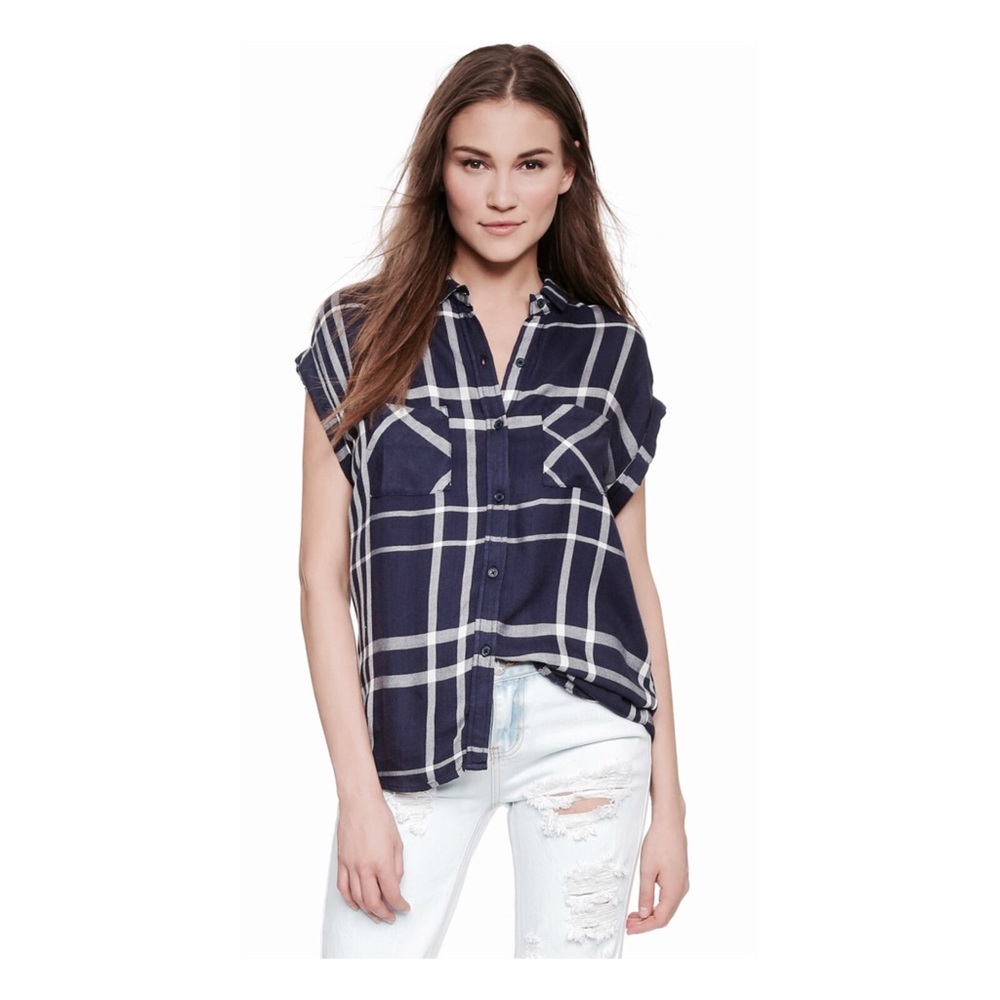 RAILS Button Down Plaid Shirt