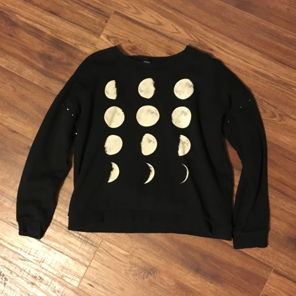 Moon phases sweater