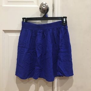blue skirt