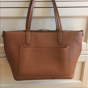 Tan shopper tote
