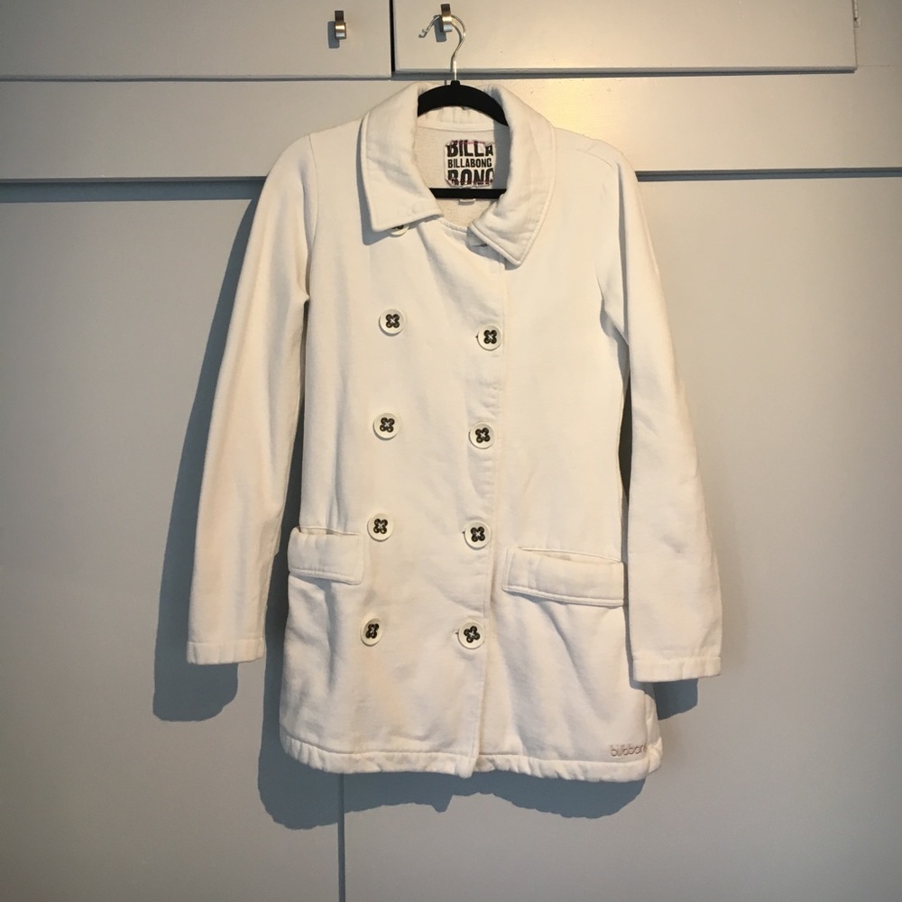 White billabong peacoat