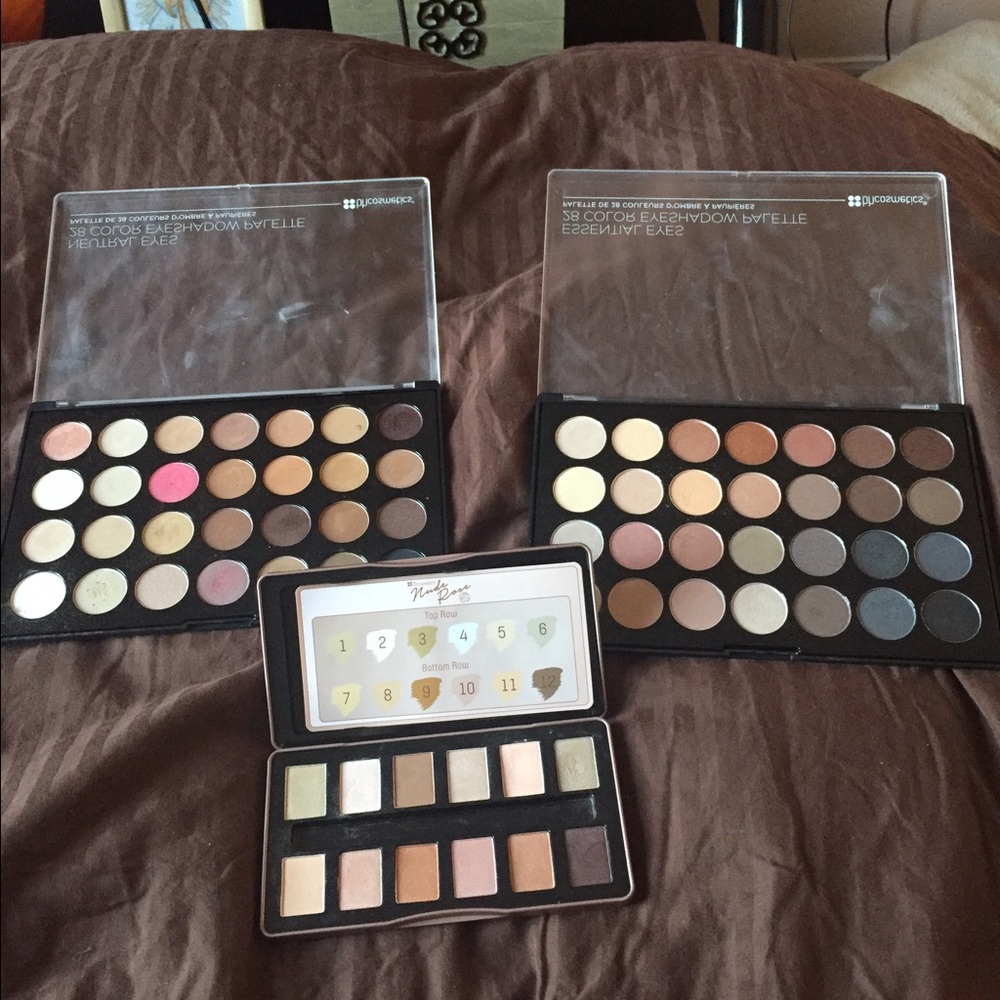 BH cosmetics eyes shadows,used couple of times