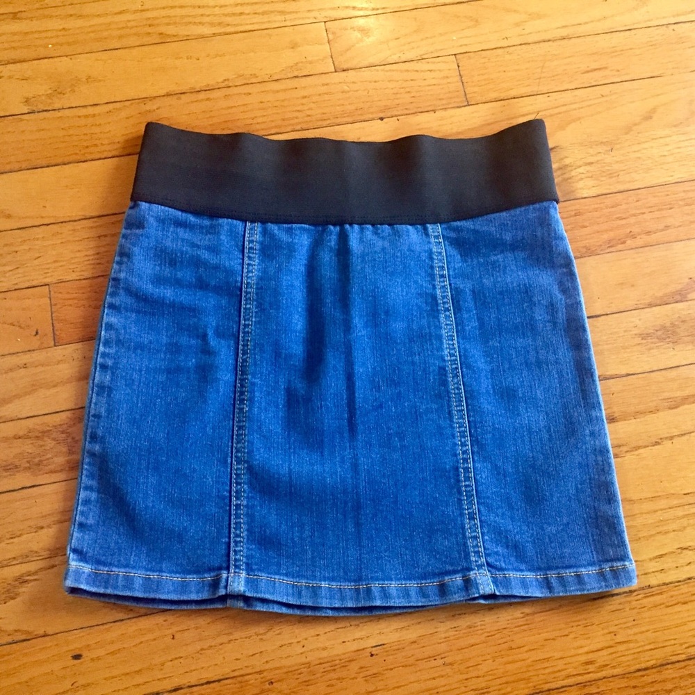 LF Stretchy Jean Mini Skirt