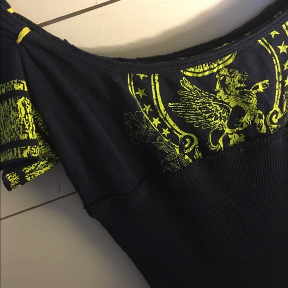 Free People Fitted Jersey Top - Picture 2 of 4