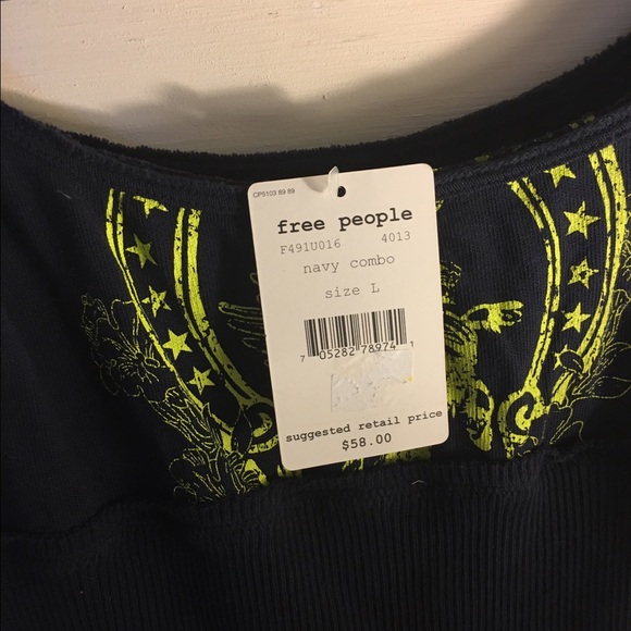 Free People Fitted Jersey Top - Picture 4 of 4