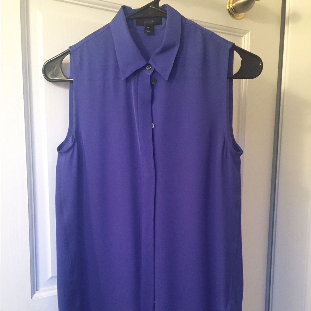 100% silk top with no sleeves
